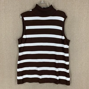 Suéter para mujer Bloomingdales 3X marrón cuello de tortuga suéter tejido - Imagen 1 de 10