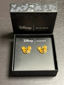 NUEVO Baublebar x Disney Halloween Mickey Mouse Esmalte Calabaza Pendientes - Imagen 1 de 1
