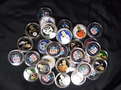 NFL Team Souvenir Challenge Coins - Image 1 of 2