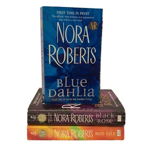 3 x Nora Roberts In The Garden Trilogy Paperback Book Bundle COMPLETE SET - Picture 1 of 10