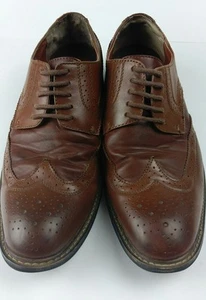 Zapatos de pingüino para hombre de Munsingwear punta de ala brogue cuero marrón 10 WELTON - Imagen 1 de 10