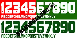 kit nome + numero plastichina x maglia ternana 05-06 macron bianco o verde - Foto 1 di 1
