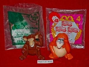 VINTAGE TOYS McDonald's Jungle Book King Luis Madagascar Set of 2 Lot#125 - Picture 1 of 5