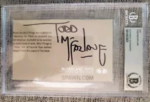 Todd McFarlane signiertes auto geschnittenes Beckett BAS authentifiziertes Spawnbild - Bild 1 von 2