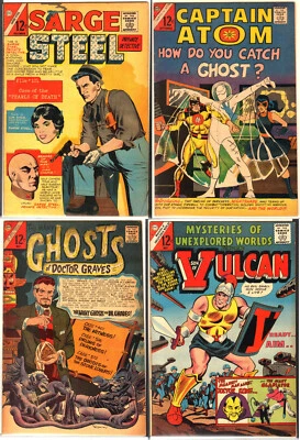 Sarge Steel 1, Captain Atom 82, Many Ghosts Of Dr. Graves 1, 1st Son Of Vulcan - Image 1 of 4