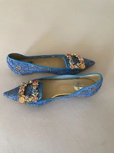 RAS Designer Ballerina Slipper Mesh Schmucksteine Blau 39 1/2 - Bild 1 von 5