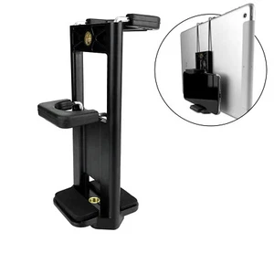 Cell Phone Tripod Adapter Holder Universal Tablets Mount For iPhone Samsung iPad - Picture 1 of 6