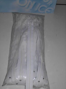 25 Piezas 5mm Cojines Estables y Bolsillos Cremalleras 35 cm Blanco(0,55 €/Pieza - Imagen 1 de 1