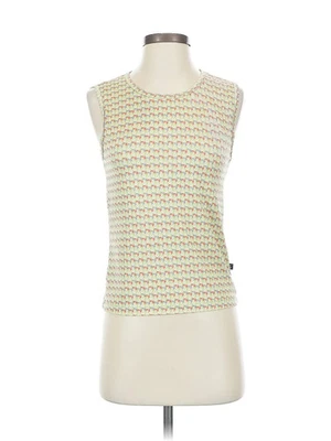 Moving Comfort Women Ivory Sleeveless T-Shirt S - Image 1 of 4