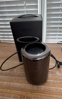 Apple Mac Pro Late 2013-3.5 GHz 6-core, 48GB RAM, 500GB SSD, Original Box - Image 1 of 2