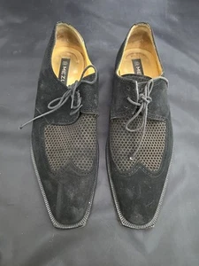 Men's Mezlan Black Genuine Suede Oxfords US 11M - Picture 1 of 7