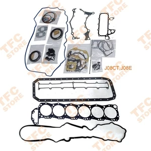 Full Gasket Set Kit For Hino J08C J08E J08CT J08ET Engine New - Picture 1 of 2