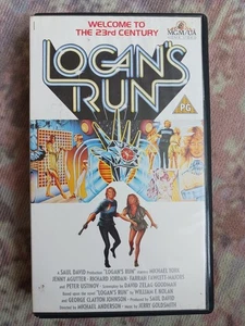 Logan’s Run VHS 1988 MGM UA Michael York Jenny Agutter Sci-Fi Cult Film PG - Picture 1 of 9