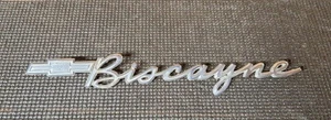 1961 Chevy Biscayne Rear Quarter Panel Emblem 4851161 SHIPS WORLDWIDE - Bild 1 von 5