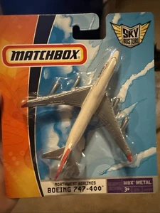 New Sealed 2007 Matchbox Sky Busters Northwest Airlines Boeing 747-400 MBX Metal - Picture 1 of 5