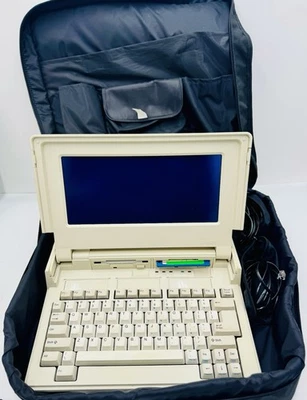 Computadora Portátil PC Tandy 1400 LT Compatible FUNCIONA CON Estuche de Transporte Foto 1 de 4