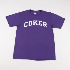 Coker University Shirt Adult Medium Jerzees Heavyweight Blend Purple - Picture 1 of 4