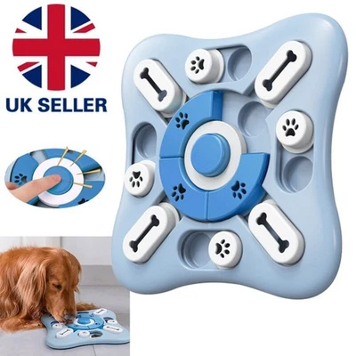 Dog Toy Interactive Puzzle IQ Treat Food Puzzle Game Dog Mental Stimulation Blue - Image 1 of 4