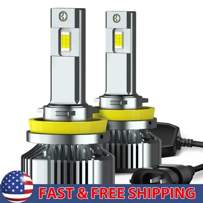 AUXITO H11 LED Headlight Beam Low Bulb Super Bright 6500K Bulbs Free Return 2/4X - Image 1 of 4