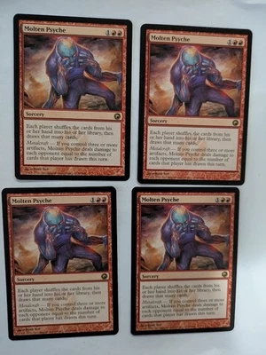 4 Molten Psyche Scars of Mirrodin MTG NM Free shipping with tracking - Image 1 of 2