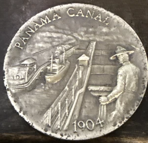 Panama Canal 1904 Longines Symphonette Vintage Coins .925 1 oz - Picture 1 of 5