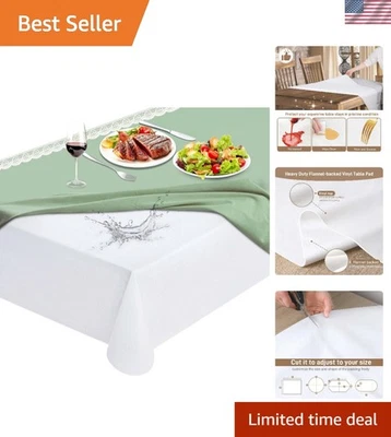 Table Protector Pad Vinyl Waterproof Heat Resistant Non Slip 72x54 Inches - Image 1 of 4