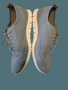 Cole Haan Zerogrand Stitchlite Wingtip Oxford Gray Knit Women Size 10B  - Picture 1 of 10