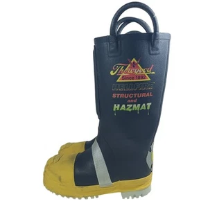 Stivali antinfortunistici Thorogood Hellfire Structural Hazmat Fireman da uomo taglia 5 med punta in acciaio - Foto 1 di 18