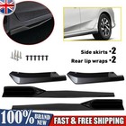 Car Bumper Spoiler Rear Lip Angle Splitter Universal Diffuser Winglet Side Skirt