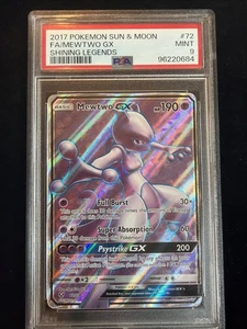 Mewtwo GX 72/73 Shining Legends Holo PSA 9 Pokemon - Picture 1 of 2