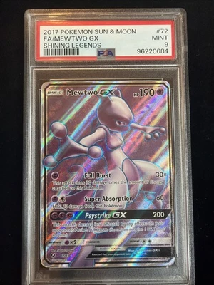 Mewtwo GX 72/73 Shining Legends Holo PSA 9 Pokemon - Image 1 of 2
