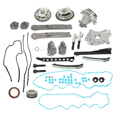 Timing Chain Kit Oil+Water Pump VVT Valves Fit For Ford F-250 2005 06-2010 5.4L - Image 1 of 4