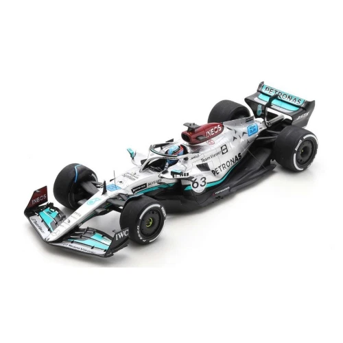 1 18 SPARK Mercedes Gp F1 W13E #63 Belgium Gp 2022 Russel With Showcase 18S771