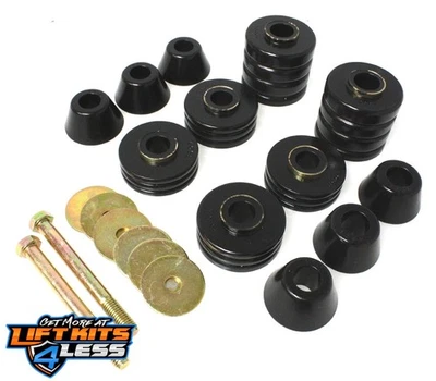 Juego de montaje de cabina de carrocería de suspensión Energy - negro - poliuretano de rendimiento Foto 1 de 2