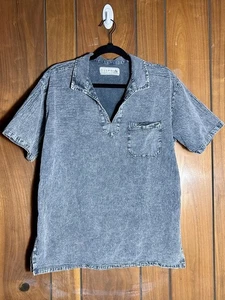 Seaspice Women's Peruvian Cotton Shirt Gray Short Sleeve - Size Small - Picture 1 of 5