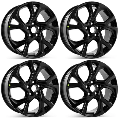 Novo conjunto de 4 aro de roda de liga leve preta 18" x 7" 5x114.3 2018-2022 para Toyota C-HR - Imagem 1 de 4