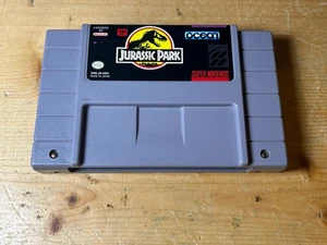 Jurassic Park (Super Nintendo SNES, 1993) Authentic Tested Cartridge Only - Picture 1 of 8