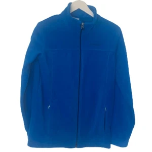 Boy’s Columbia Blue Fleece Full Zip Jacket with Pockets - Unisex Youth XL - Picture 1 of 8