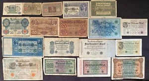 Deutschland 18 Reichsmark Inflationsgeld Allemand Germany Mark Banknoten - Bild 1 von 2