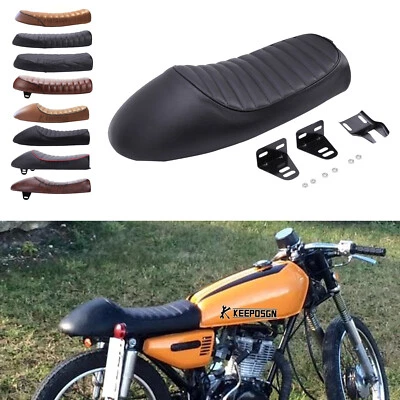 Cafe Racer 座椅 复古驾驶员座椅 单座 适用于本田 CG125 CB125 CB250 定制 — 第 1/4 张图片