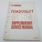 Yamaha Quad Bike ATV YFM200DXT Factory Supplementary Service Manual 1st ed 1986
