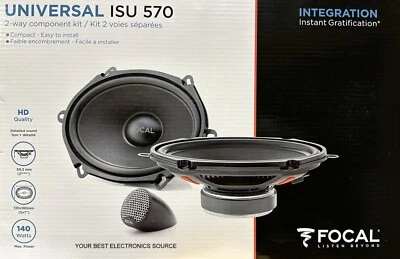 NUEVO Altavoces Componentes Focal ISU570 Universal Integration Series 5x7" (1 Par) Foto 1 de 2