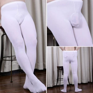 Medias de nailon para hombre 80D Pantyhose bolsa lencería baile ropa interior - Imagen 1 de 12