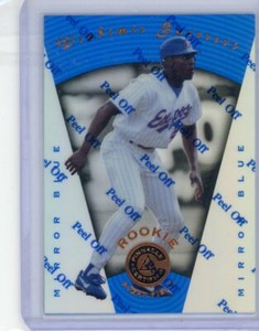 Vladimir Guerrero 1997 Pinnacle Certified Mirror Blue Rookie With Peel