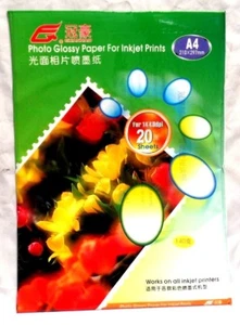 HIGH QUALITY Glossy Photo Paper for Inkjet Printer A4 20 Sheets 1440dpi 140gsm - Picture 1 of 7