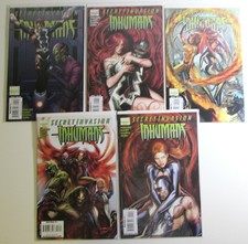 Secret Invasion Inhumans Lot of 5 #1,2nd Print 1,3,4 Marvel 2008 Complete Comics