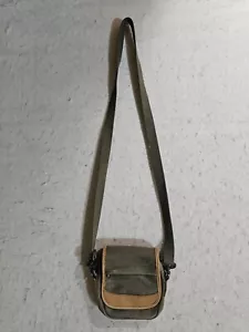 L.L. Reisetasche aus Sitzleinwand & Leder Umhängetasche verstellbarer Riemen 6 Zoll x 6 - Bild 1 von 11