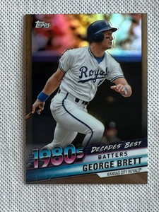 2020 Topps Decades Best Chrome Batters Gold Refractor 44/50 George Brett DBC-48