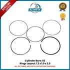 MERCEDES-BENZ A B CLASS CLA GLA 1.6 M270 ENGINE M270.910 PISTON RINGS SET - STD