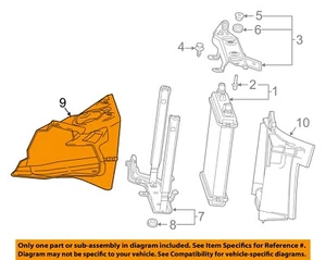 GM OEM 16-18 Camaro Cooling Radiator Components-Front Duct 84173320 - Imagen 1 de 2